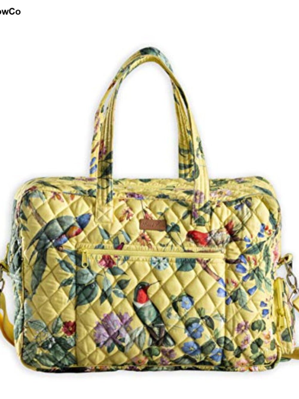 Cotton Quilted Travel Duffel Bag Weekender Overnight Carry-On Luggage